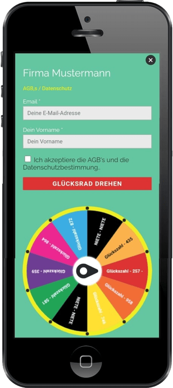 digitales Glücksrad
