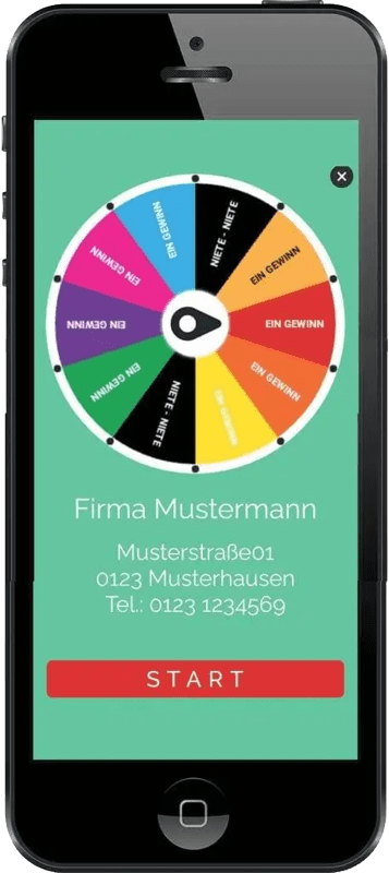 digitales glücksrad mieten
